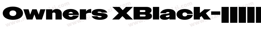Owners XBlack字体转换
